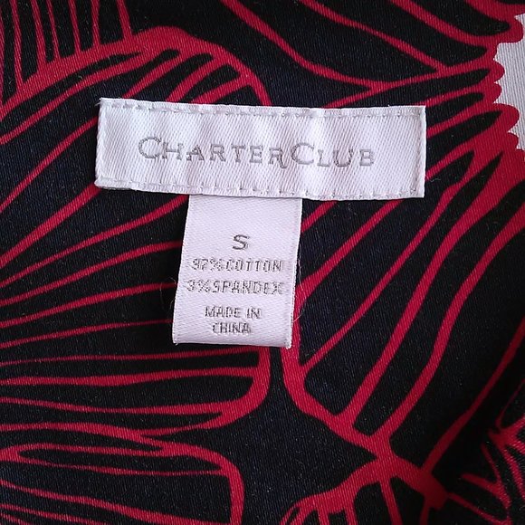 *SOLD* Charter Club Jacket Blazer Red White Blue Size Sml - Picture 6 of 8